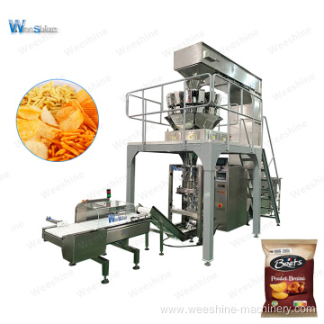 Automatic Multi Function Sachet Packaging Form Fill Seal French Fries Snacks Chips Packing Machine